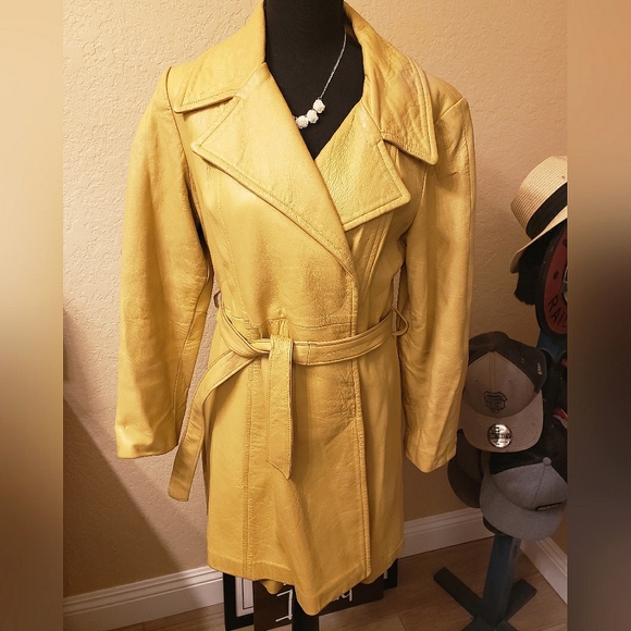 New England Sportswear Company Jackets & Blazers - 70s Vintage Belted Leather Jacket